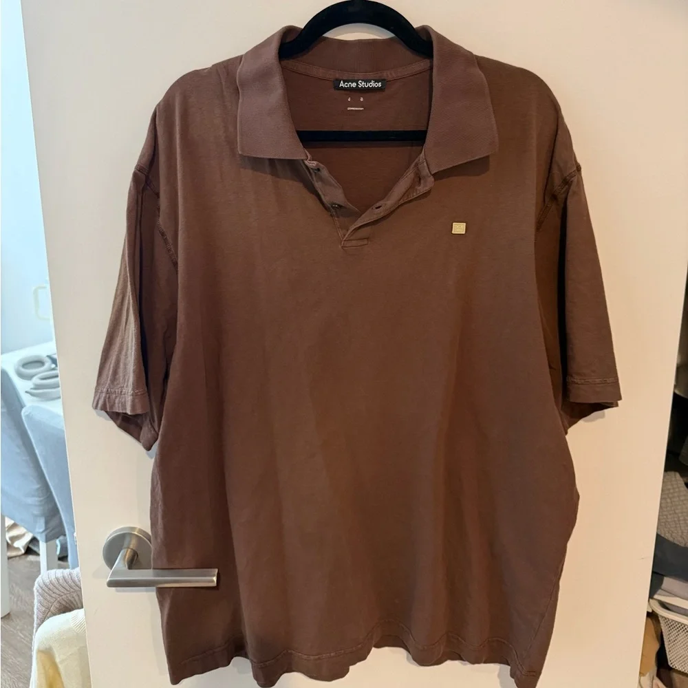 Acne Studios Brown Men’s Polo Shirt - Picture 4 of 6